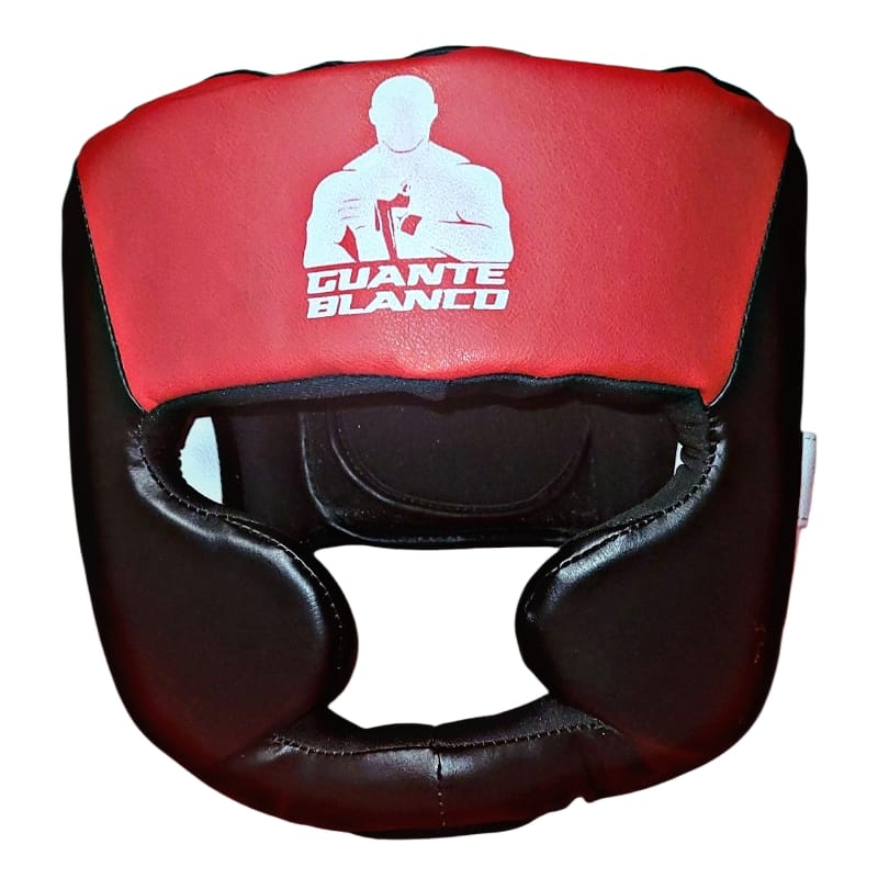 Protector de cabeza de boxeo protección de quijada negro/rojo - Imagen 1