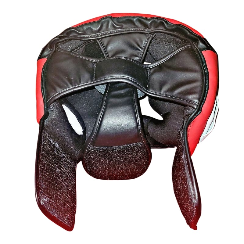 Protector de cabeza de boxeo protección de quijada negro/rojo - Imagen 3