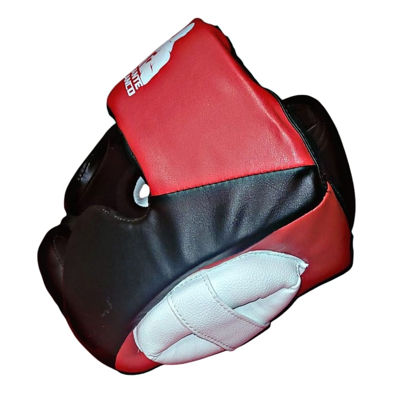 Protector de cabeza de boxeo protección de quijada negro/rojo - Imagen 4