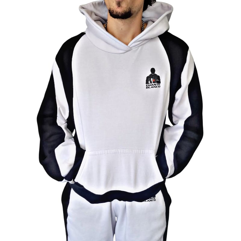 Sudadera blanca/negra - clásica - Imagen 3