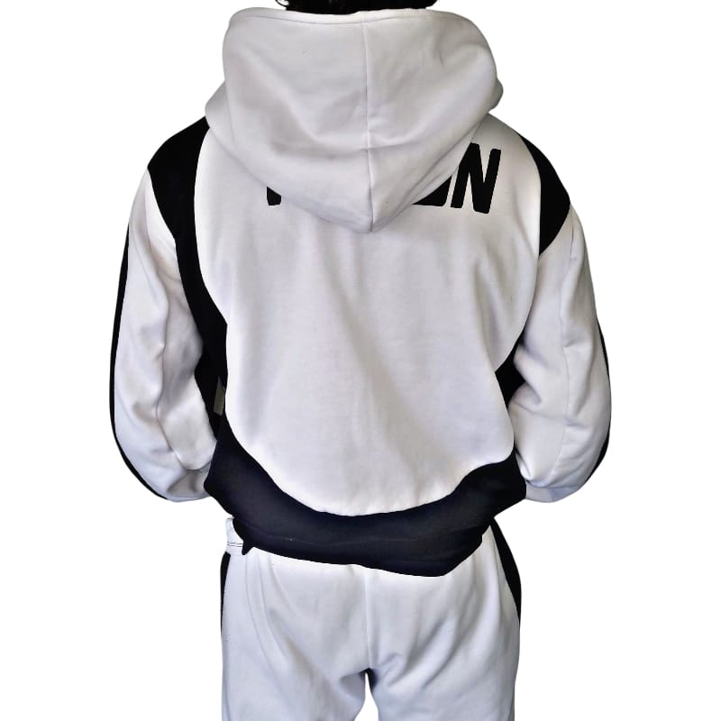 Sudadera blanca/negra - clásica - Imagen 4